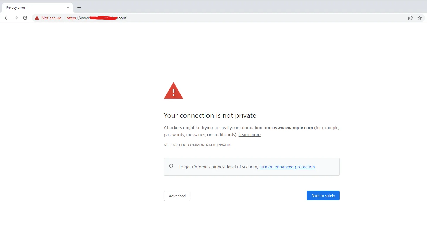 website with no SSL