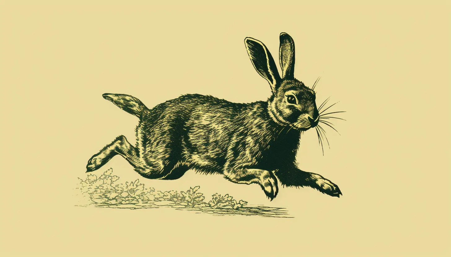 rabbit running signifying a fast website